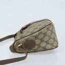 GUCCI GG Supreme Web Sherry Line Bag PVC Beige Gold 89 02 032 Auth bs33708-4