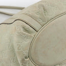 GUCCI GG Canvas Guccissima Tote Bag Leather Beige Gold 211982 Auth bs33709-13