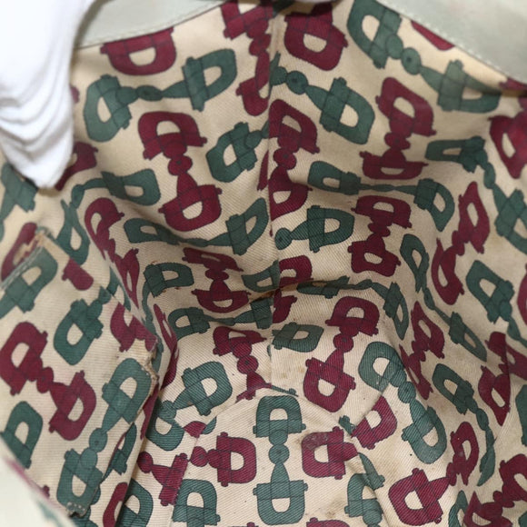 GUCCI GG Canvas Guccissima Tote Bag Leather Beige Gold 211982 Auth bs33709