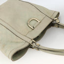 GUCCI GG Canvas Guccissima Tote Bag Leather Beige Gold 211982 Auth bs33709-6