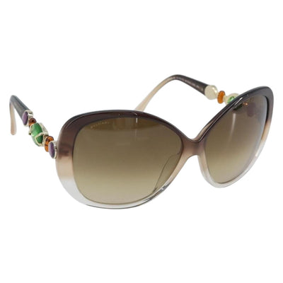 BVLGARI Sunglasses plastic Brown Auth bs33710
