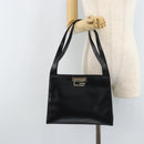 GUCCI Shoulder Bag Leather Black Silver 001 3038 Auth bs33711-22