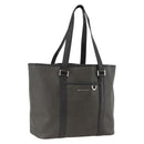 BVLGARI Tote Bag PVC Black Silver Auth bs33712-1