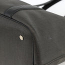 BVLGARI Tote Bag PVC Black Silver Auth bs33712-10