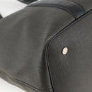 BVLGARI Tote Bag PVC Black Silver Auth bs33712-11