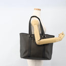 BVLGARI Tote Bag PVC Black Silver Auth bs33712-23