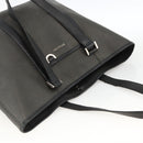 BVLGARI Tote Bag PVC Black Silver Auth bs33712-6