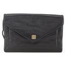 GIVENCHY Shoulder Bag Leather Black Gold Auth bs33713-2