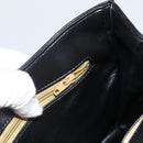 GIVENCHY Shoulder Bag Leather Black Gold Auth bs33713-21