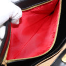 GIVENCHY Shoulder Bag Leather Black Gold Auth bs33713-22