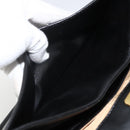 GIVENCHY Shoulder Bag Leather Black Gold Auth bs33713-23