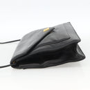 GIVENCHY Shoulder Bag Leather Black Gold Auth bs33713-4