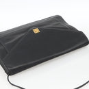 GIVENCHY Shoulder Bag Leather Black Gold Auth bs33713-6