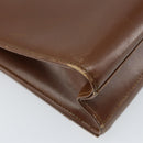 GIVENCHY Shoulder Bag Leather Brown Gold Auth bs33714-13