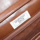 GIVENCHY Shoulder Bag Leather Brown Gold Auth bs33714-16