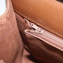 GIVENCHY Shoulder Bag Leather Brown Gold Auth bs33714-20