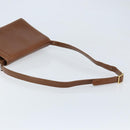 GIVENCHY Shoulder Bag Leather Brown Gold Auth bs33714-7