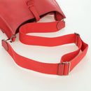 HERMES Evelyn GM Shoulder Bag Leather Pink Silver Auth bs33716V-7