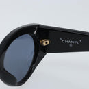 CHANEL Sunglasses plastic Black CC Auth bs33719-11
