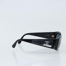 CHANEL Sunglasses plastic Black CC Auth bs33719-5