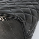 CHANEL Matelasse Reprint Tote Bag Patent leather Black CC Auth bs33721-9