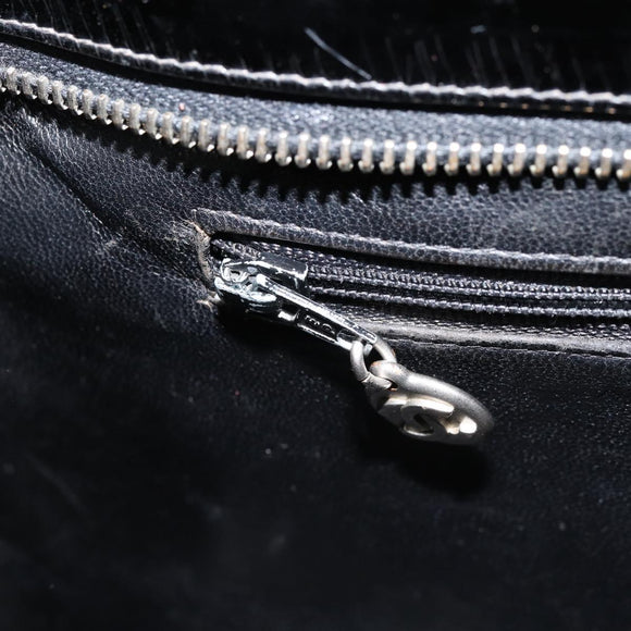 CHANEL Matelasse Reprint Tote Bag Patent leather Black CC Auth bs33721