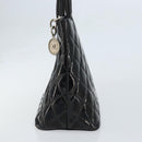 CHANEL Matelasse Reprint Tote Bag Patent leather Black CC Auth bs33721-3