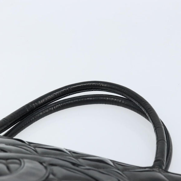 CHANEL Matelasse Reprint Tote Bag Patent leather Black CC Auth bs33721