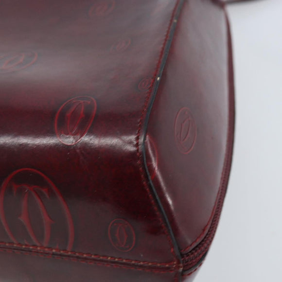CARTIER Rugzak Lakleer Rood Goud Origineel bs33722