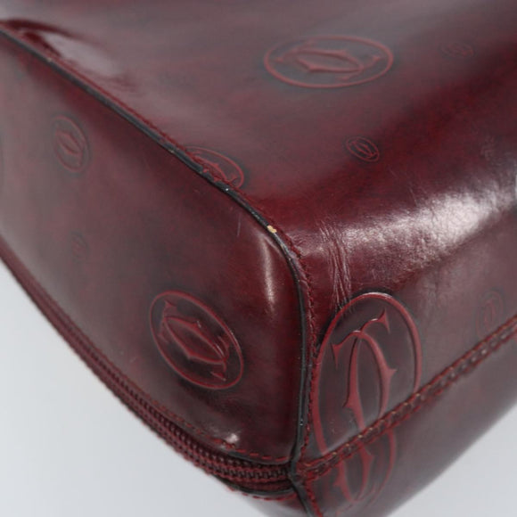 CARTIER Rugzak Lakleer Rood Goud Origineel bs33722