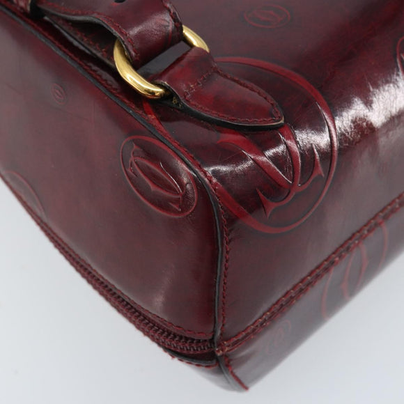 CARTIER Rugzak Lakleer Rood Goud Origineel bs33722