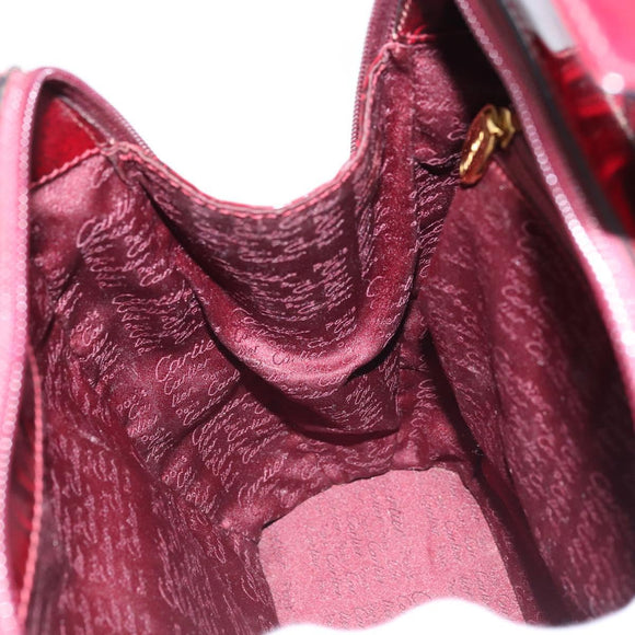 CARTIER Rugzak Lakleer Rood Goud Origineel bs33722