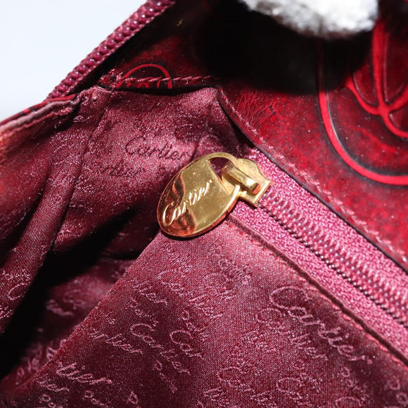 CARTIER Rugzak Lakleer Rood Goud Origineel bs33722