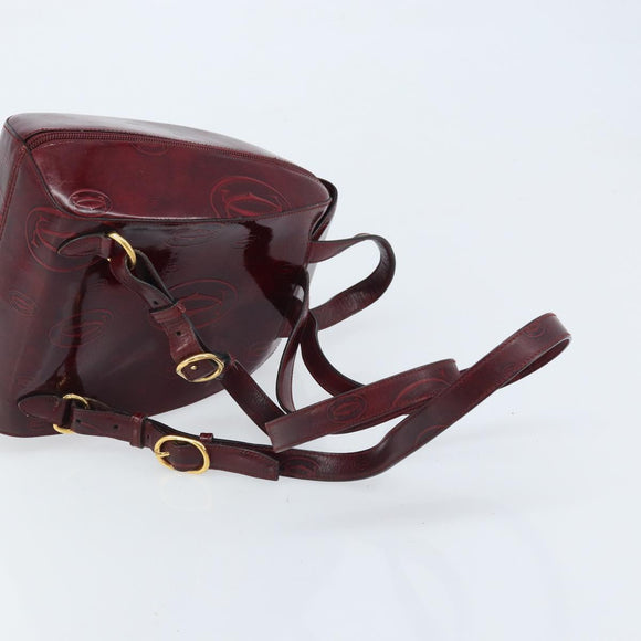 CARTIER Rugzak Lakleer Rood Goud Origineel bs33722
