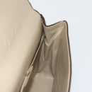 CHANEL Matelasse Chain Shoulder Bag Cotton Brown Gold CC Auth bs33723-11