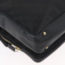 BOTTEGA VENETA Umhängetasche Canvas Schwarz Gold Auth bs33726-15