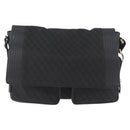 BOTTEGA VENETA Umhängetasche Canvas Schwarz Gold Auth bs33726-13