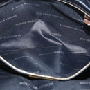 BOTTEGA VENETA Umhängetasche Canvas Schwarz Gold Auth bs33726-21