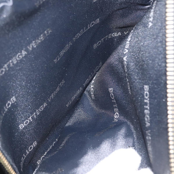 BOTTEGA VENETA Umhängetasche Canvas Schwarz Gold Auth bs33726