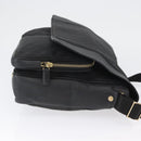 BOTTEGA VENETA Umhängetasche Canvas Schwarz Gold Auth bs33726-3