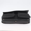 BOTTEGA VENETA Umhängetasche Canvas Schwarz Gold Auth bs33726-5