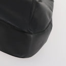 CARTIER Tote Tas Leer Zwart Goud Auth bs33730-10
