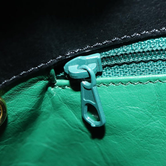 CARTIER Tote Tas Leer Zwart Goud Auth bs33730