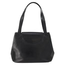 CARTIER Tote Tas Leer Zwart Goud Auth bs33730-3