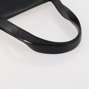 CARTIER Tote Tas Leer Zwart Goud Auth bs33730-7