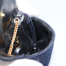 CHANEL Chain Pouch Cotton Navy Gold CC Auth bs33731-18