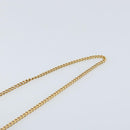 CHANEL Chain Pouch Cotton Navy Gold CC Auth bs33731-8