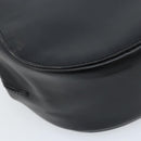 CELINE Shoulder Bag Leather Black Silver Auth bs33732-18
