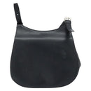 CELINE Shoulder Bag Leather Black Silver Auth bs33732-13