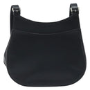 CELINE Shoulder Bag Leather Black Silver Auth bs33732-2